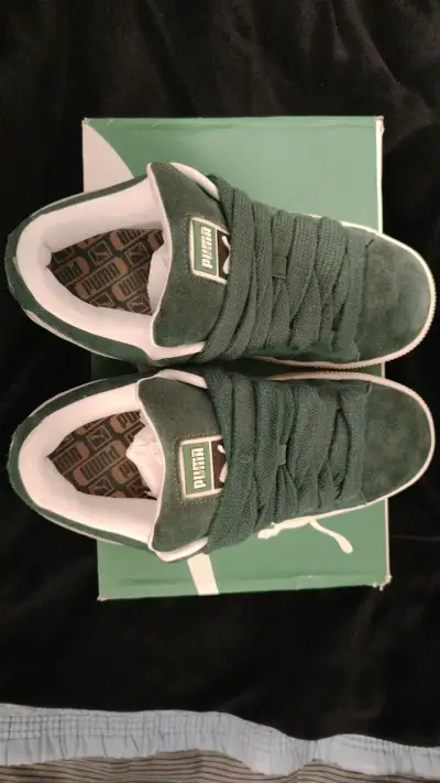 Zapatillas Puma Suede XL verdes - miniatura 6