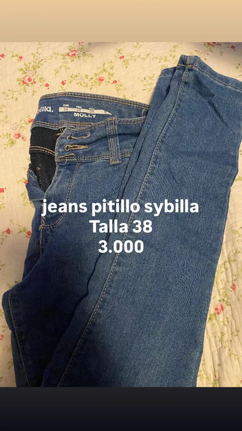 Jeans pitillo Sybilla talla 38 azul