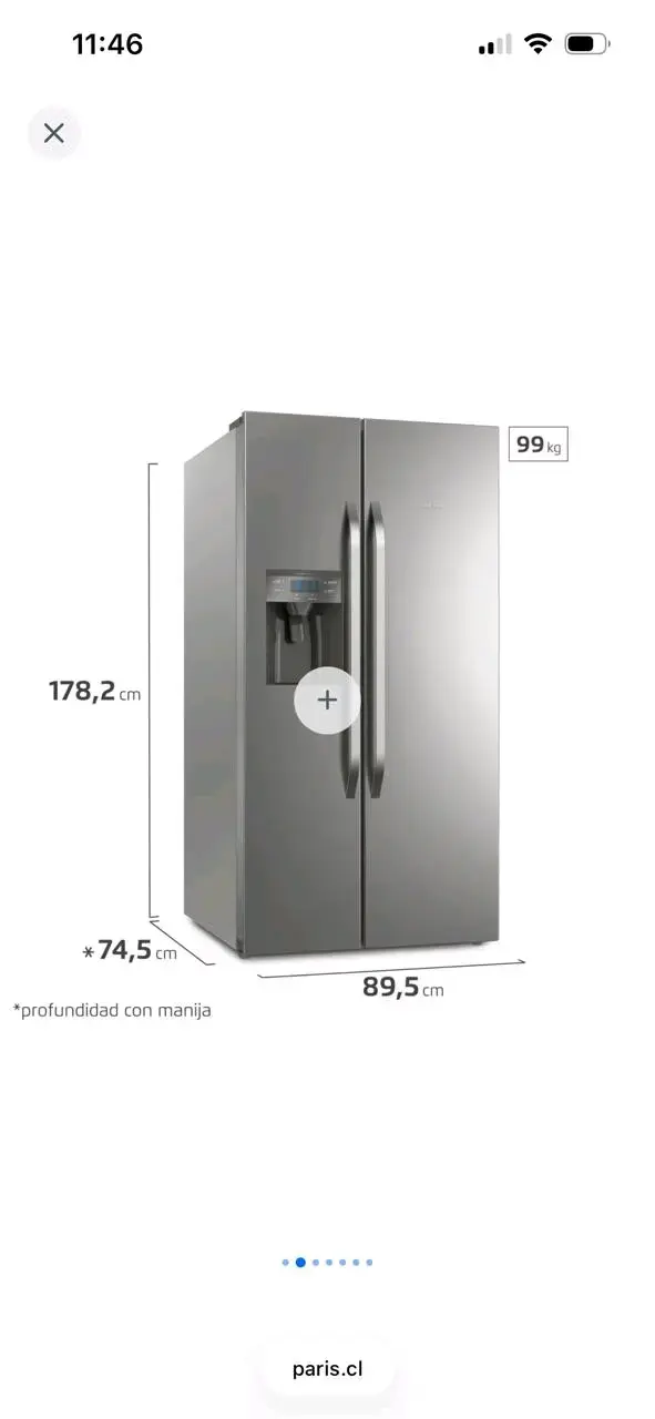 Refrigerador Fensa Side by Side 504L Inox No Frost - 1