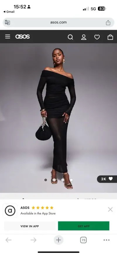 Vestido Elegante Asos - miniatura 1