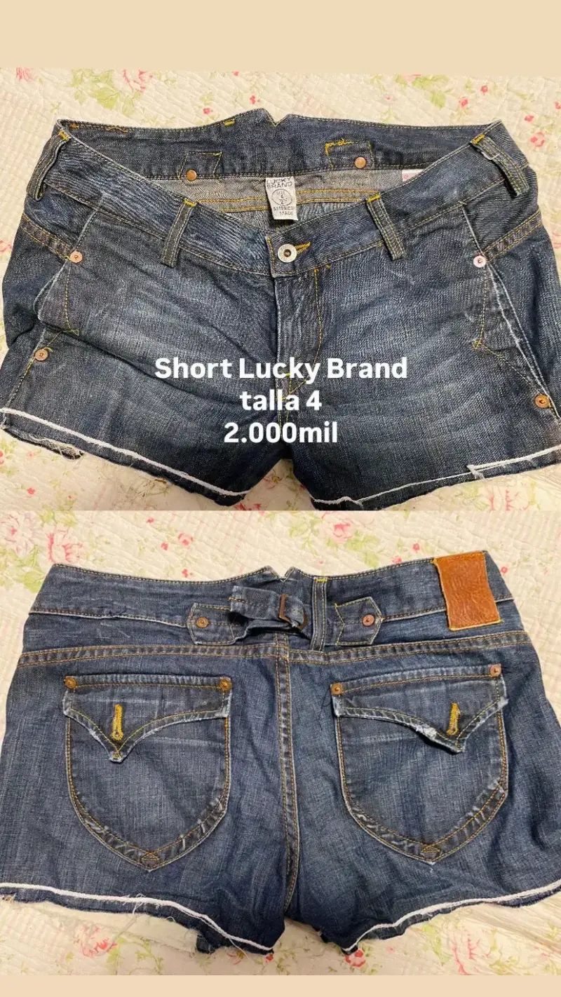 Short de mezclilla Lucky Brand talla 4
