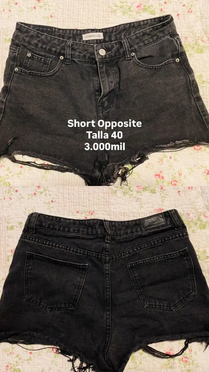 Shorts de mezclilla Opposite talla 40
