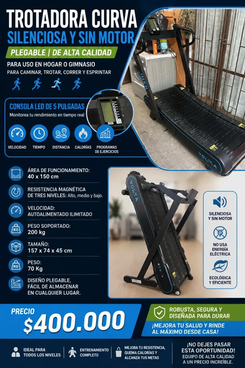 Caminadora Volta sin motor para ejercicio - 2