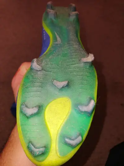 Botines Nike Mercurial azules para fútbol - miniatura 3