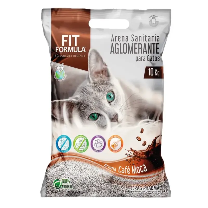 Arena sanitaria aglomerante para gatos Fit Formula - 1