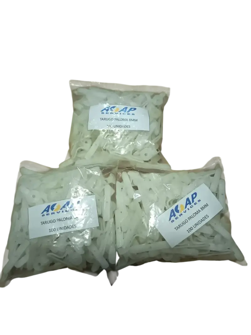 Pack 3 Bolsas Tarugo Paloma 8mm (300u) - 1