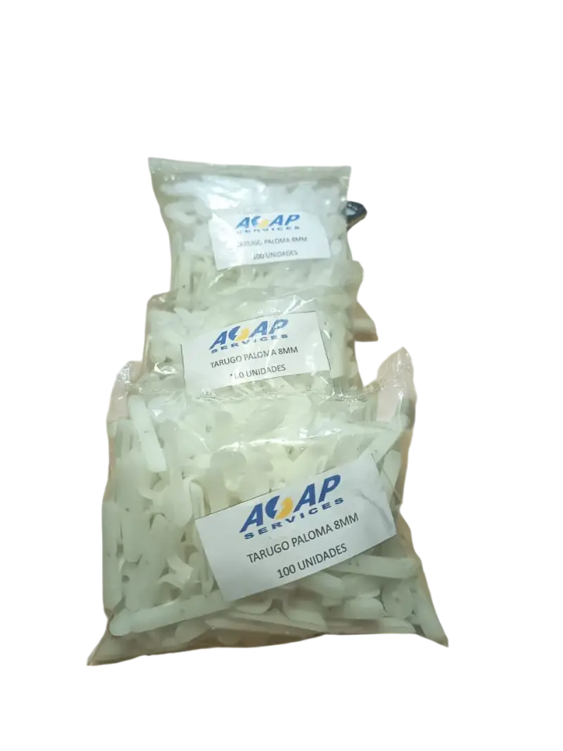Pack 3 Bolsas Tarugo Paloma 8mm (300u) - 2