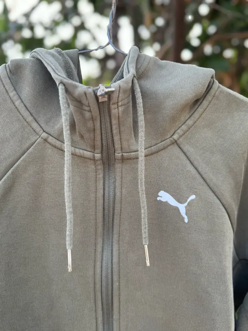 Polerón con capucha Puma verde unisex - 2
