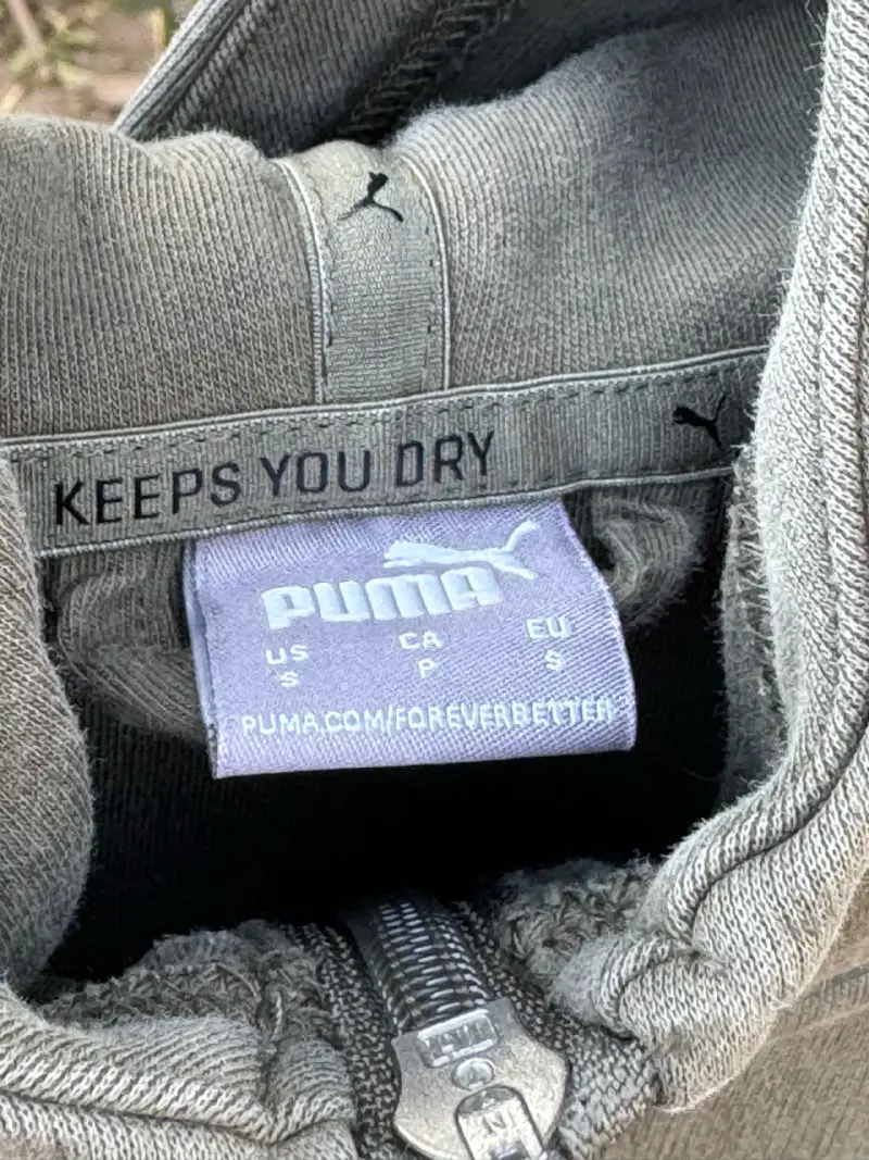 Polerón con capucha Puma verde unisex - 4