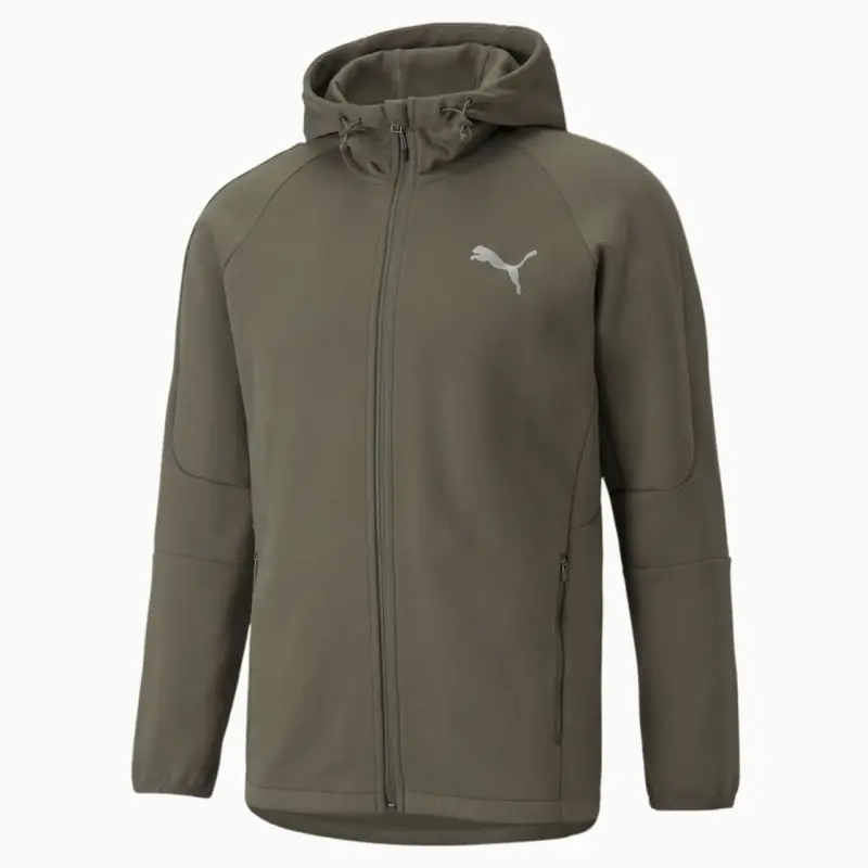 Polerón con capucha Puma verde unisex - 5