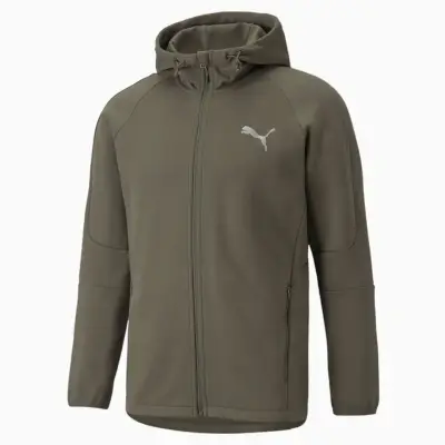 Polerón con capucha Puma verde unisex - miniatura 5
