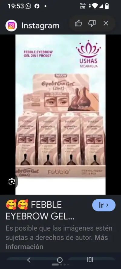 Gel para cejas Febble 2 en 1 - miniatura 1