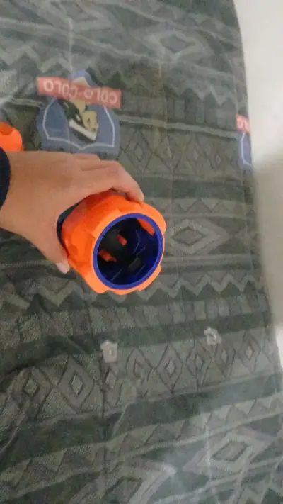 Lanzador de pelotas Nerf Dog azul y naranja - miniatura 2