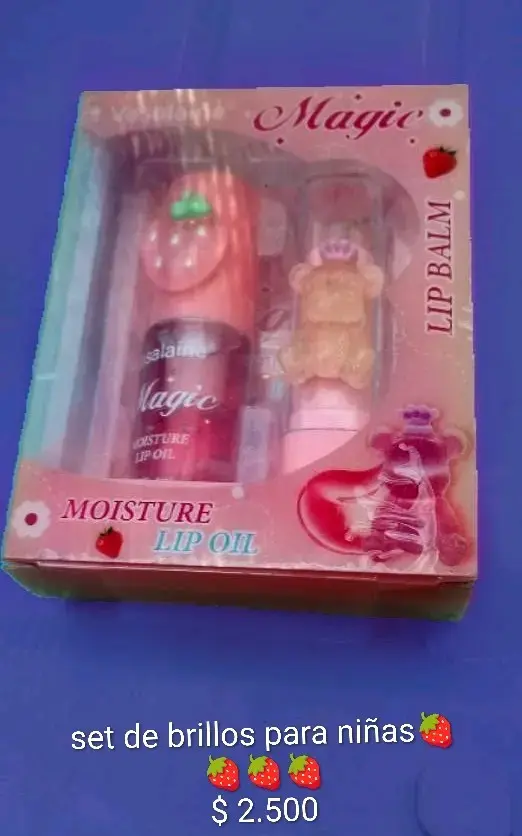 Set de brillos labiales para niñas