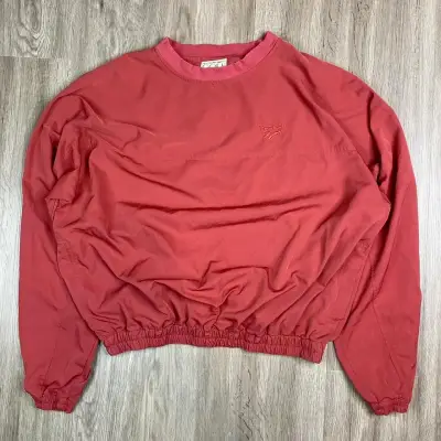 Polerón Reebok rojo vintage unisex - miniatura 1
