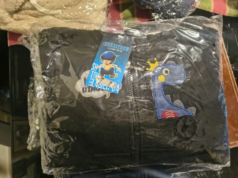 Conjunto deportivo infantil azul con capucha - 2