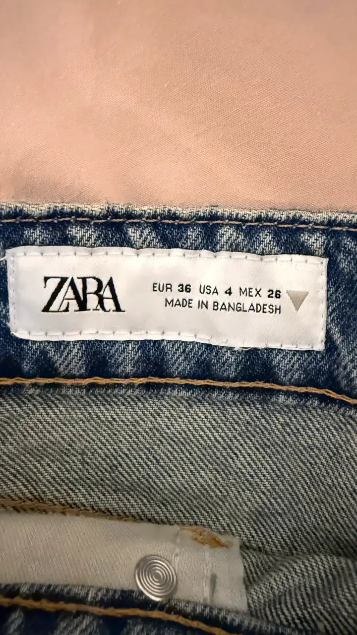 Shorts Zara de mezclilla desgastados - 5