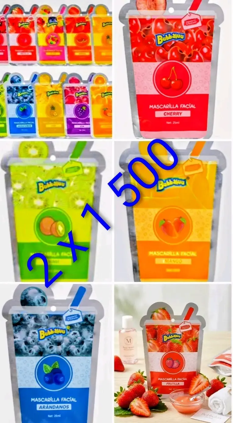 Pack de mascarillas faciales Bubbaloo
