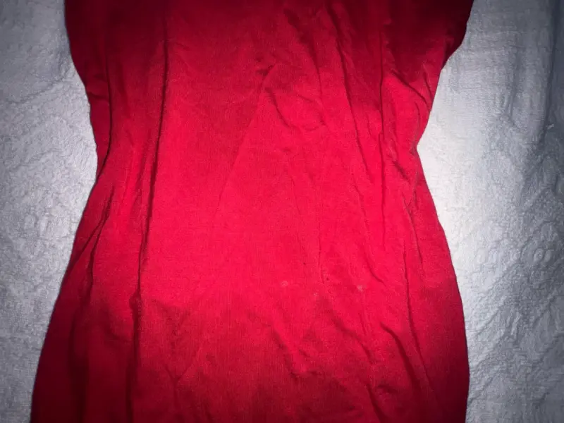 Vestido rojo ajustado de tirantes talla M - 3