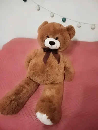 Osito de peluche grande y perrita con corazón - miniatura 4