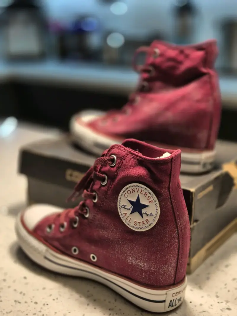 Zapatillas Converse All Star rojas de lona - 4