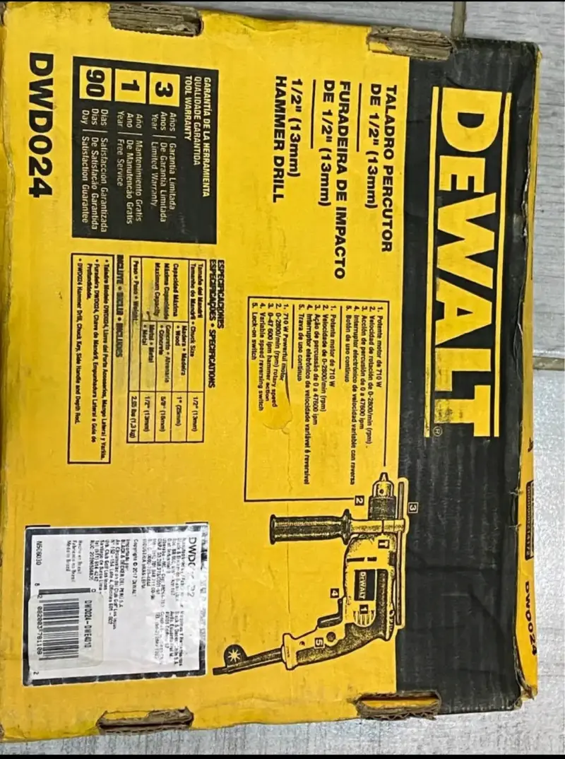 Taladro percutor DeWalt 710W 1/2'' - 3