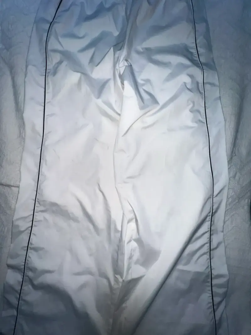 Pantalones blancos largos y delgados talla M - 1