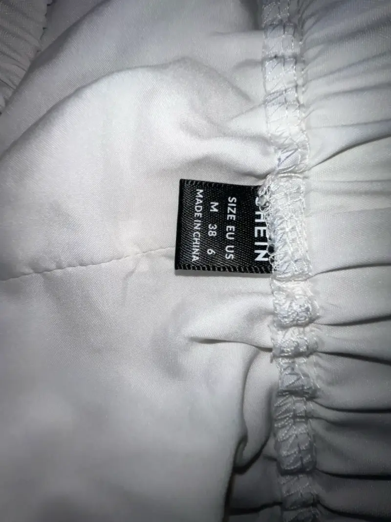 Pantalones blancos largos y delgados talla M - 5