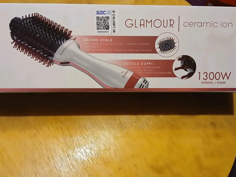 Cepillo secador Gamma Glamour Ceramic Ion 1300W - 1
