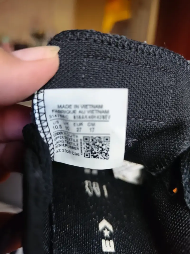 Zapatillas negras converse para niños - 5
