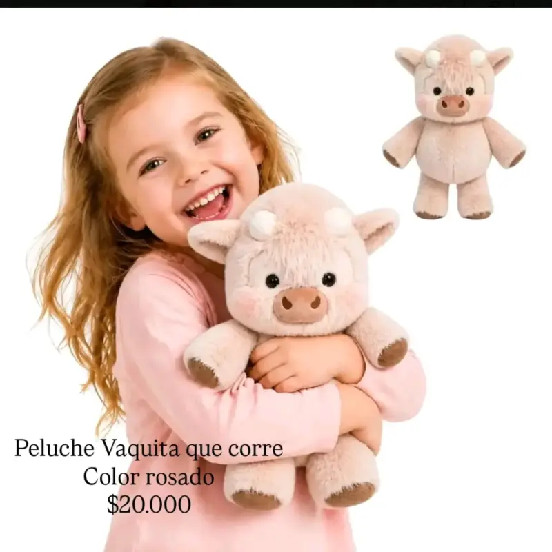 Peluche vaquita que corre