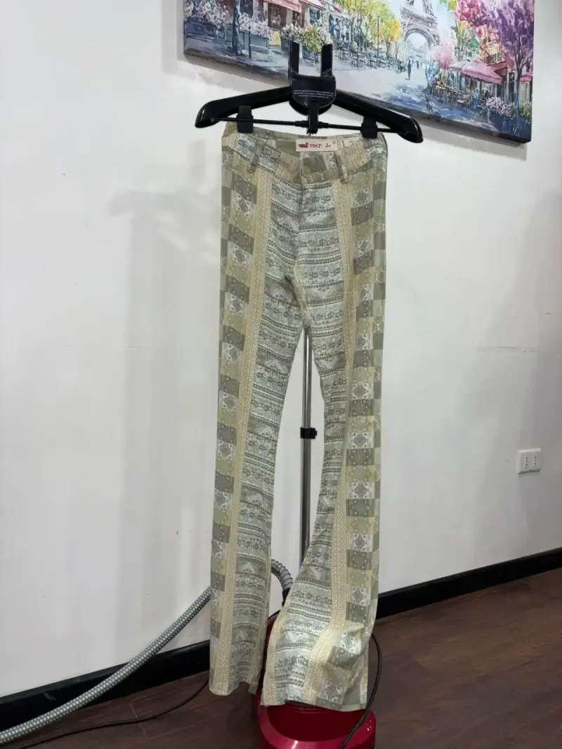 Pantalones estampados estilo bohemio para mujer - 1