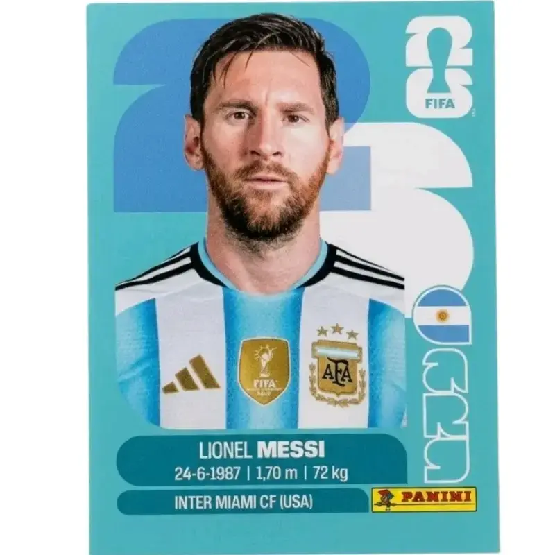 Lámina Panini Original Lionel Messi