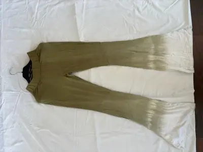Pantalones acampanados verde degradado - miniatura 1
