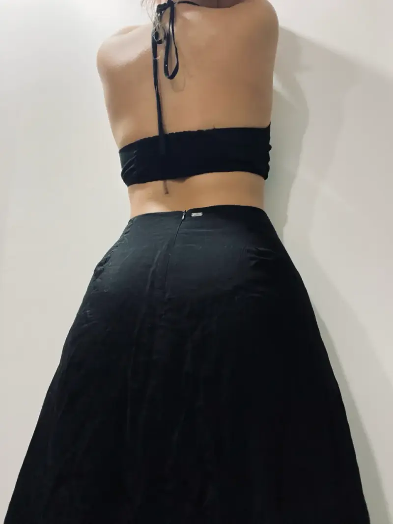 Vestido negro con diseño Umbrale talla S-M - 6