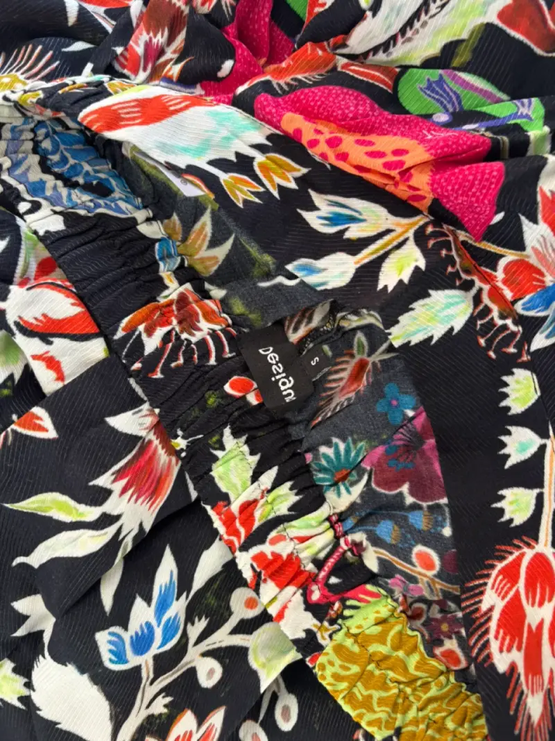 Pantalones anchos estampados florales - 3