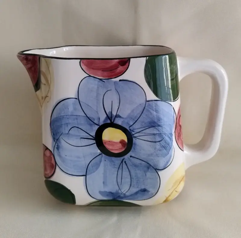 Jarra de cerámica con diseño floral San Juan - 2
