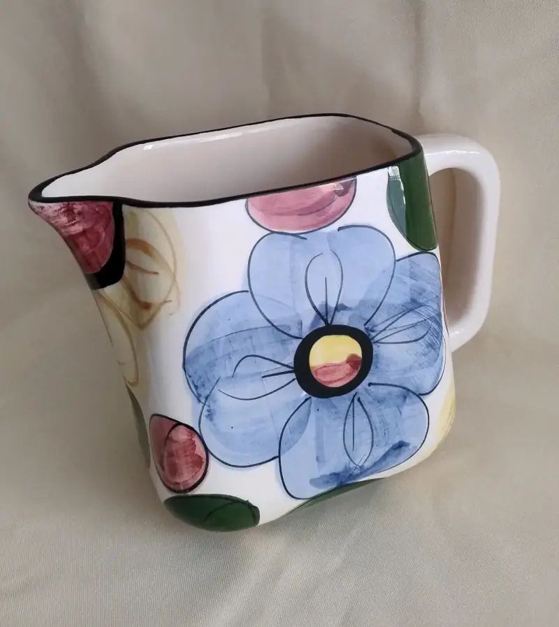 Jarra de cerámica con diseño floral San Juan - 3