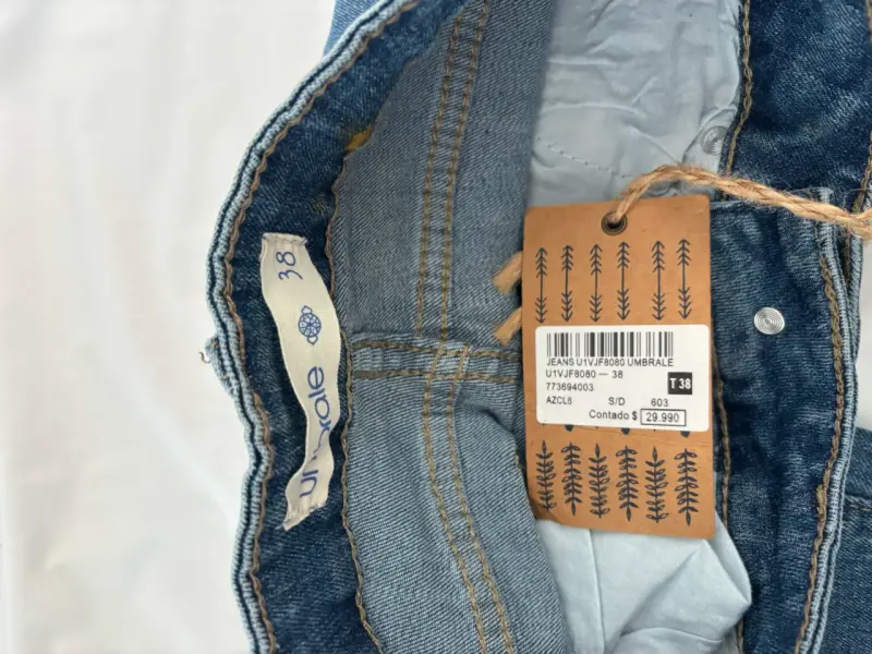 Jeans azul unDog con etiqueta - 3