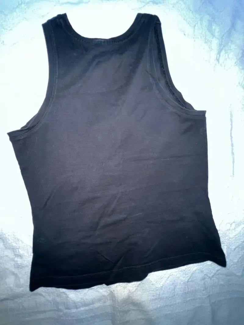 Polera sin mangas Adidas negra talla M - 4