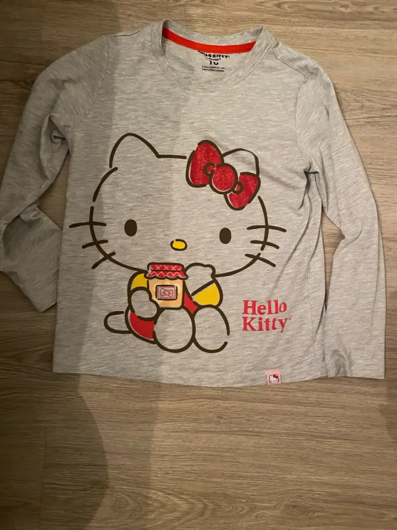 Pijama talla 10 Hello Kitty gris - 1