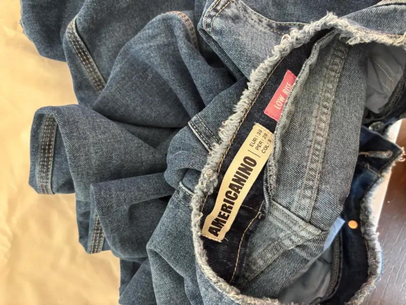 Jeans azul desgastado para mujer - 3
