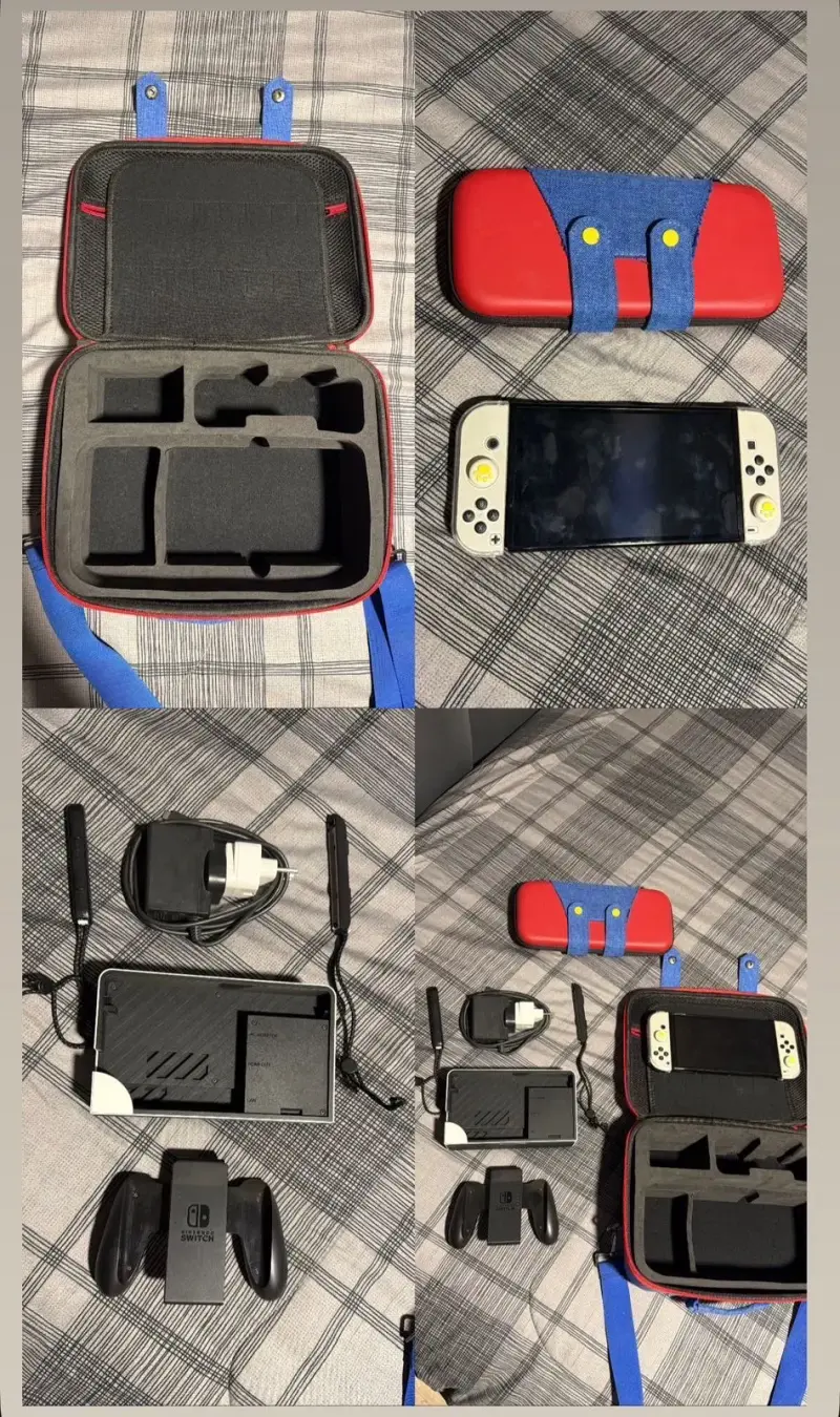 Consola Nintendo Switch con estuche y accesorios