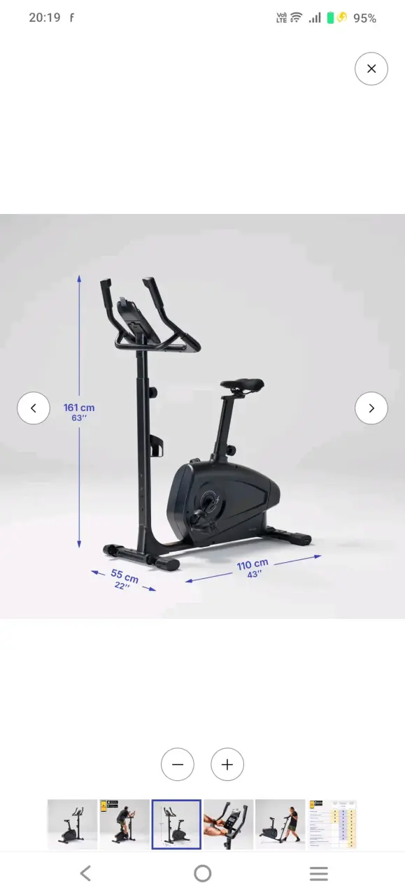 Bicicleta magnética estática Domyos 900 para ejerc - 4