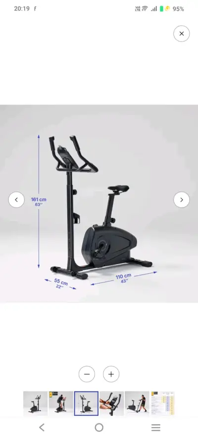 Bicicleta magnética estática Domyos 900 para ejerc - miniatura 4