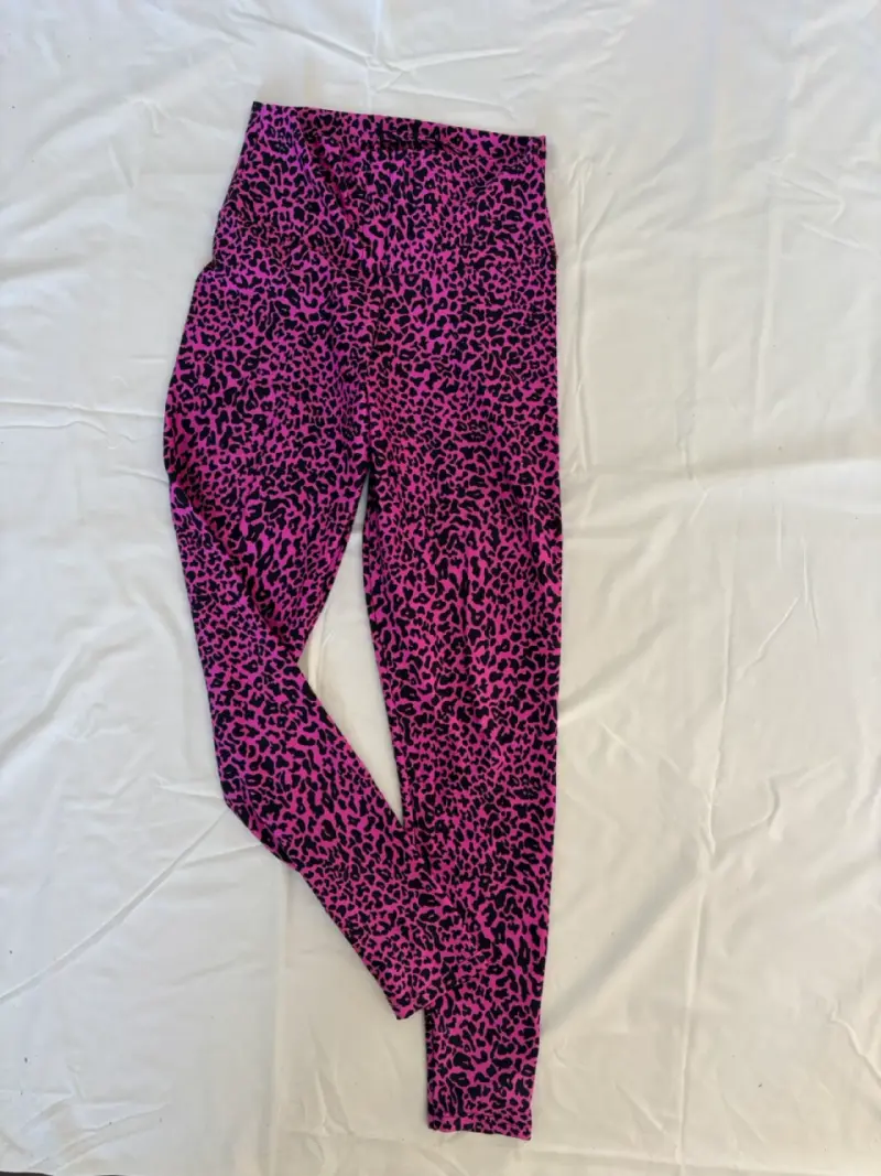 Leggings estampados animal print rosa
