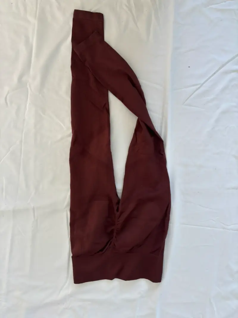 Leggings burdeos para mujer - 2