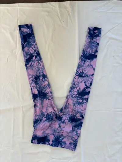 Leggings deportivos tie-dye morados - miniatura 2