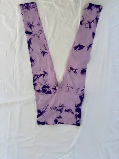 Leggings deportivos tie-dye morados - miniatura 1