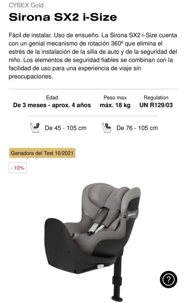 Silla de Auto CYBEX Sirona SX2 i-Size - 2